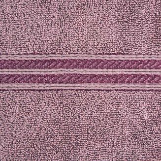 Ręcznik LORI 30x50 Eurofirany ciemny liliowy bordiura