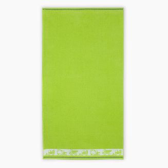 Ręcznik dla dzieci AUTOBOTY 70x130 Zwoltex zielony rozłożony