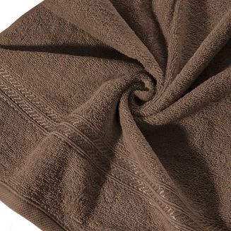 Ręcznik LORI 30x50 Eurofirany brązowy zbliżenie