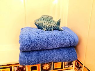 Ręcznik kąpielowy RIMINI 50x100 gładki niebieski