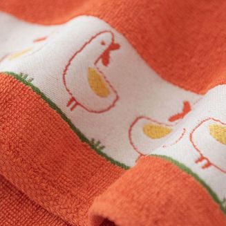 Ręcznik dla dzieci Kaczki 30x50 Zwoltex mandarynkowy