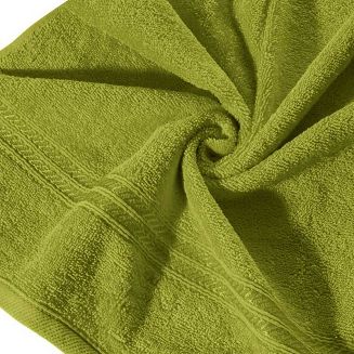 Ręcznik LORI 70x140 Eurofirany oliwkowy zbliżenie