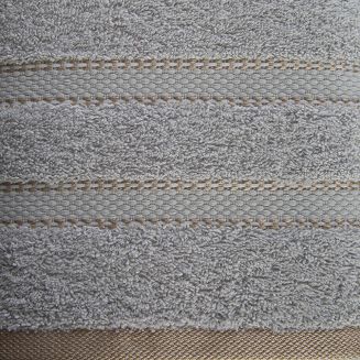 Ręcznik bawełniany KRISTI 100x150 Eurofirany srebrny