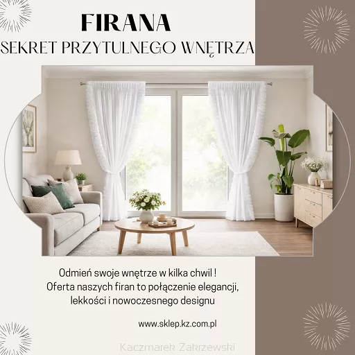 Firana – sekret przytulnego wnętrza